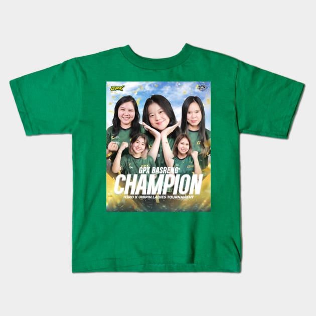 GPX BASRENG CHAMPIONS Kids T-Shirt by GPX77